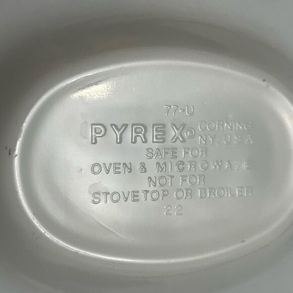 Vintage Corningware Pyrex Blue Onion Gravy Boat Coordinating Underplate - Picture 4 of 4